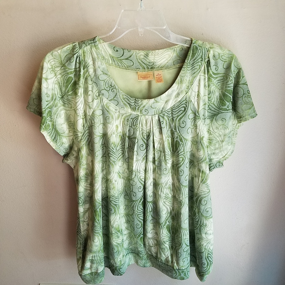 North Crest women's plus Sage top 2x